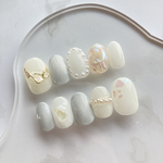 ネイルチップ　No.12  ニュアンス　シェル　大人