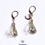 [Swarovski] Sparkling diamond moon earrings