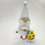 小さなお花かご　ノルディカニッセ　しろくま貯金箱