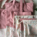 9点セット♪お客様特別オーダー品♪肩紐つきレッスンバッグ&上靴入れ&体操着袋など♪リバティ