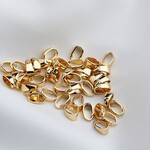 金具16KGP　 幅3ミリ☆バチカン　 ネックレス&プチペンDIYの必需品　15粒￥300