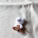 ふわくま［５cm］／小さなぬいぐるみ／ハンドメイドミニチュアテディベア