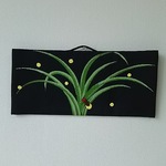 ちりめん  ホタル  押絵  壁掛け