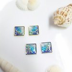 クラッシュシェルと星の砂  海辺のピアス／イヤリング