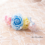 再販*新作*アクアローズのアリスリボンバレッタ*　花飾り　浴衣　
