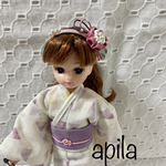 つまみ細工　♡リカちゃん用カチューシャ♡