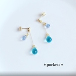 【再販】 雨粒のしずくピアス/イヤリング