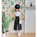 ブラック　ドット　スカート　ピュアニーモ　コート　ワンピース　ドール　リカちゃん