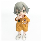 つなぎ　サロペット　服　ふく　オビツ11 ねんどろいどどーる　オーバーオール　洋服　着せ替え　ピコニーモ　ピコドー9 10