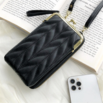【がま口スマホショルダー】 スマホポーチ お財布ショルダー 小物入れ ショルダーバッグ