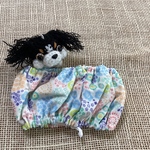 お花畑と動物たちオレンジクールネック