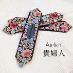 花舞デフトバン【水色と薄紅ピンク】デフトバンド♥︎お団子メーカー♥︎インド刺繍リボン♥︎夏♥︎まとめ髪♥︎インド刺繍♥︎刺繍♥︎花♥︎シニヨンメーカー♥︎浴衣