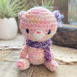 ピンククマのあみぐるみ