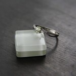 アンブリゴナイト　　ＣＺクロスラインリング　SILVER925