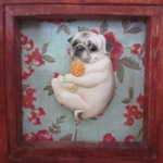yukitidog様ご依頼品「うちの子風抱っこの抱っこブローチ～Ｙさん」・専用額縁