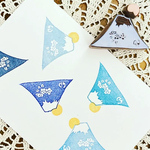 ☆ハンドメイドけしごむはんこ☆受注作製　持ち手なし富士山の松竹梅　年賀状　新年の挨拶
