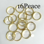 リングパーツ/イエローゴールドカラー16Peace