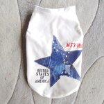 犬服！Ｌsize！デニムスター★