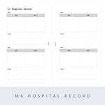 ミニ6 病院記録リフィル