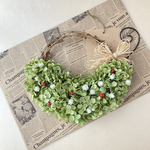 アナベルとてんとう虫のリース（ドライフラワーリース）アナベルリース