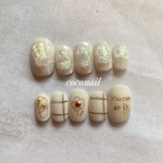 ネイルチップ　落書きネイル　推しネイル　推しカラーネイル　ぷっくりネイル