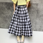 ティアードスカート☆27㎝ドール服[ギンガムチェック柄]