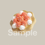 スマホ壁紙 いちごタルト