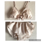 ゆるブラ&ふんどしパンツ 上下セット　リラックスブラ　リラックスショーツ　綿麻　ハーフリネン