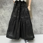 ジェニーちゃんのティアードスカート☆27㎝ドール服[黒]