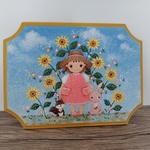 ~トールペイント♪ひまわり♪飾り♪黄色♪可愛い♪大人可愛い♪送料無料♪パッチワーク