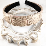 SALE 7/31まで ☆インド刺繍リボン カチューシャ　No.282