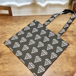 Bダイヤモンド💎柄団扇が入る肩掛けbag