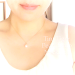 良いね！100超え有難うございます💖 再々々々々々々々々販／受注生産／☆大粒の淡水パール・ドロップシェイプ・ネックレス／14KGF 天然石