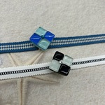【ゲリラ企画】5031真田紐＆ガラスタイル帯留めセット 2セット 浴衣 イベント
