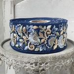 実物のお色味と違う場合があります] インド刺繍リボン　花　インド刺繍　スパンコール　刺繍リボン　リボン　りぼん　※10月8日よりゆうパケットにて発送