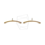 ERG-2444-G【2個入り】カーブバー ピアス/Curve bar Post Earring/1.8mmX25mm