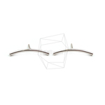 ERG-2444-R【2個入り】カーブバー ピアス/Curve bar Post Earring/1.8mmX25mm