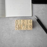 3つ星の数字スタンプ　meganehankoのスタンプ