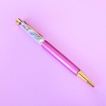 アンダラクリスタル 天然石 カラフル ボールペン(黒)