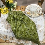 ⭐️新作⭐️癒やしペーズリー❤️38×38大きめ結びやすいお弁当あずま袋、コンビニお買い物袋、収納袋オプション