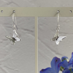 〔ピアス〕純銀幸せの蝶々フックピアス〜
