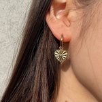 2way zirconia heart hoop pierce