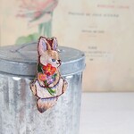 刺繍マグネット フェネック