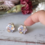 Flower Shell 💐『Beauty of The Sea🏝』𓇼 2way Pierce/Earring ◇ Smoky Pink / 14kgf有り