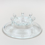 ミルククラウン163C クリア ガラス箸置き