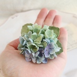 布花  紫陽花ブローチ　876再販不可