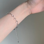 water drop bracelet silver
