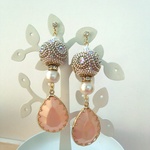 【再販オーダー品】ダブルPink*のピアス