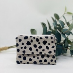 ダルメシアン柄モカ☆ポケットティッシュケースポーチ♪