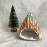 ハムスターのコットンテント⛺にんじん柄🥕